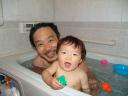 孫と入浴